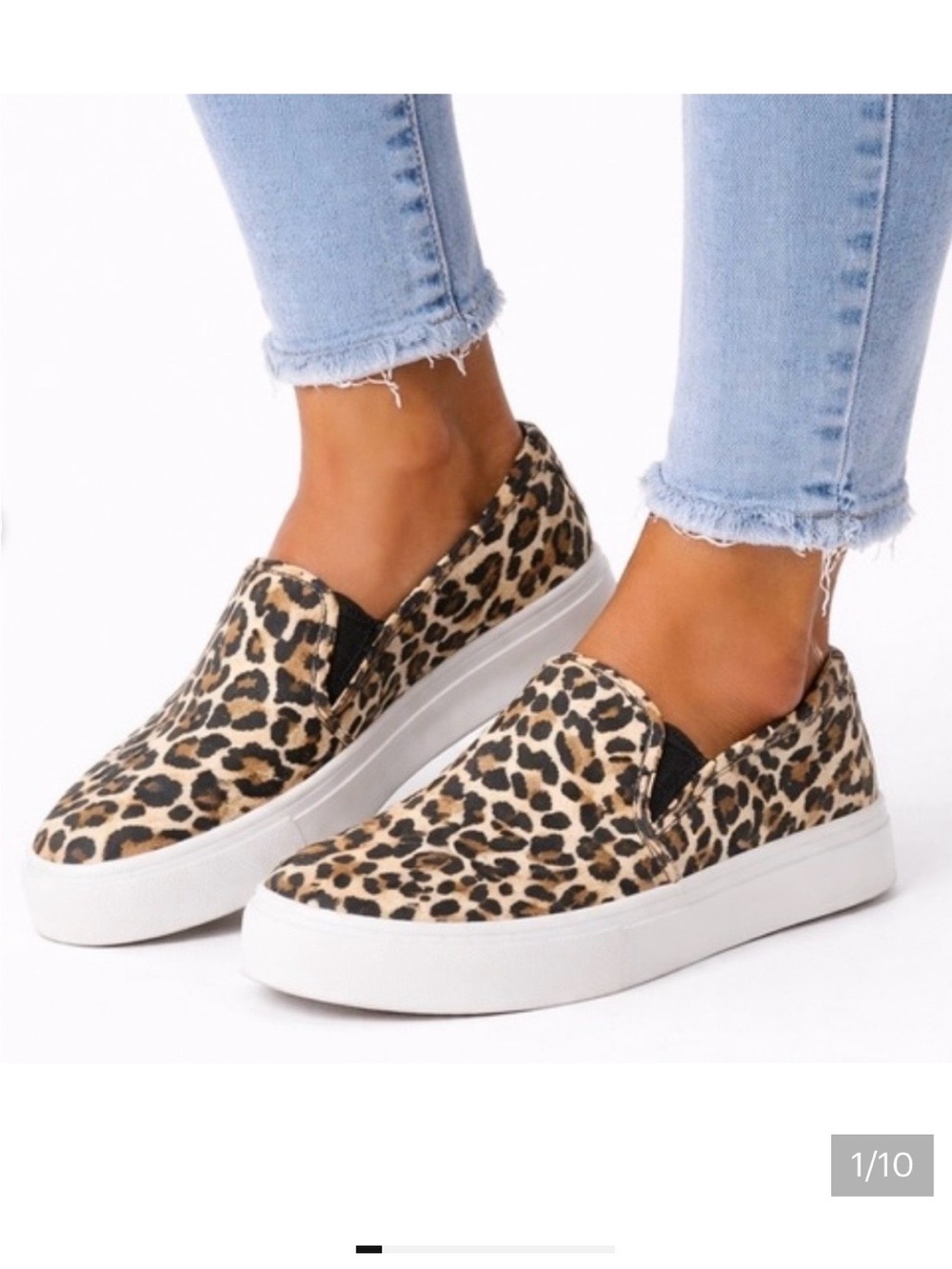 Steve Madden Women's Leopard Print Slip-On Platform Sneakers